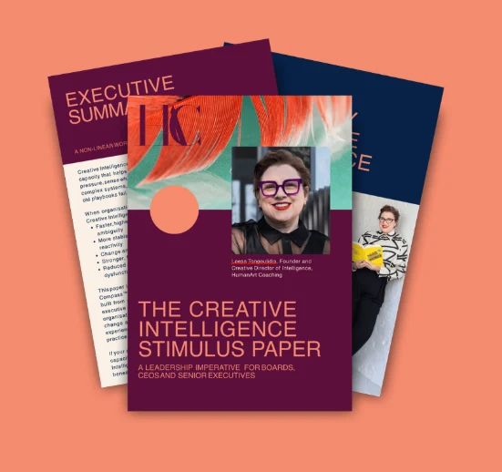 The Creative Intelligence Stimulus Paper, a thought-leadership artefact produced for HumanArt Coaching.