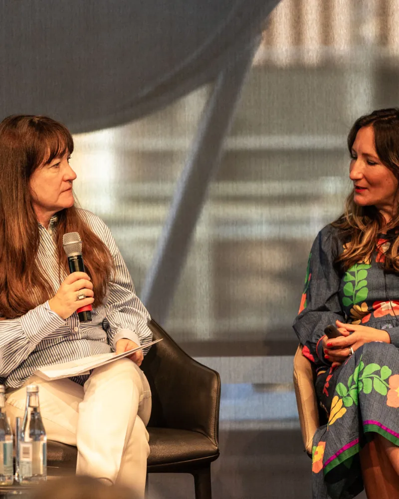 A panel in conversation