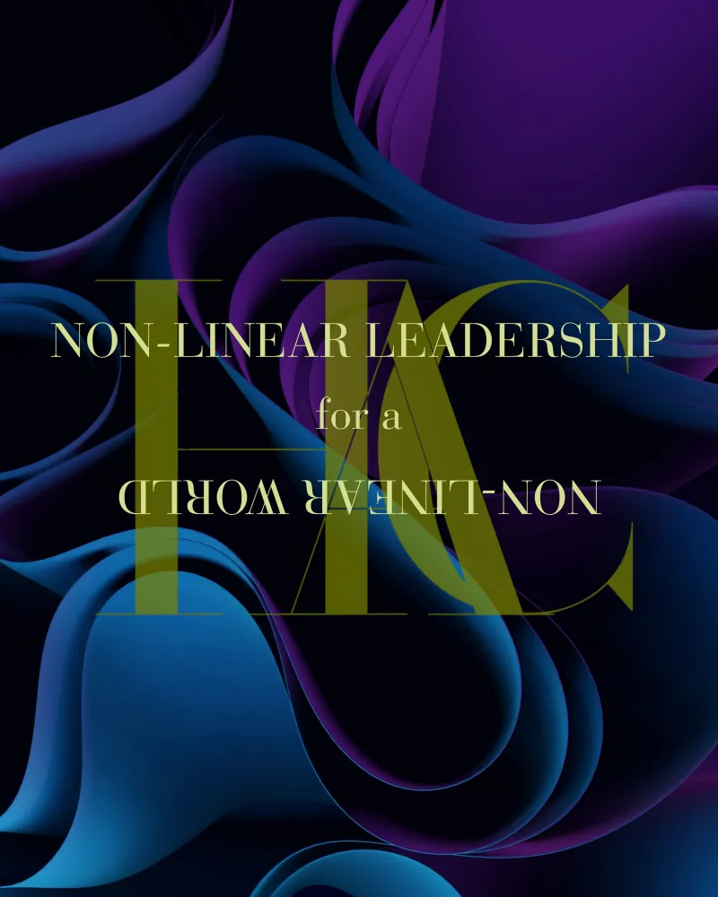 Editorial poster: non-linear leadership