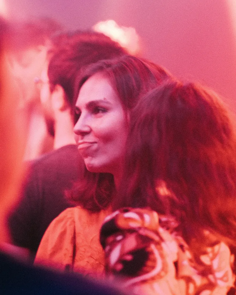 A guest at an evening event